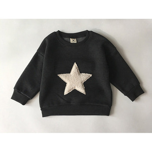 Dei bambini di Stile Semplice Girocollo Stella Decorazione Morbido Tessuto Per <span class=keywords><strong>Felpe</strong></span> In Alibaba Siti Web - Product Image 4