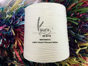 Flat filament yarn / Rayon Raffia /YAFIT yarn 4000D Dull raw material cones