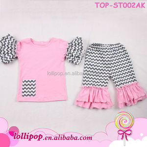 Cina fabbrica fantasia san valentino vestiti per bambini vestiti per bambini a buon mercato primavera ragazze abbigliamento moda set nova vestiti per bambini interi - Product Image 5