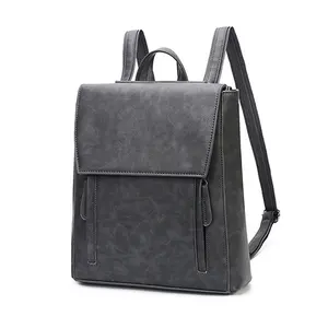 ISO BSCI factory eco friendly bearing 20kgs waxed PU laptop backpack