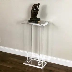 Minh bạch Acrylic triển lãm bệ rõ ràng Acrylic hiển thị đứng cho hoa bình điêu khắc - Product Image 1