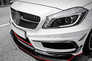 Labbro Paraurti Anteriore in Fibra di Carbonio W176 per <span class=keywords><strong>Mercedes</strong></span> <span class=keywords><strong>Benz</strong></span> Classe <span class=keywords><strong>A</strong></span> W176 A250 A45 AMG <span class=keywords><strong>2014</strong></span>-2016 - Product Image 6