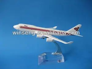 金属B747泰国航空公司飞机模型