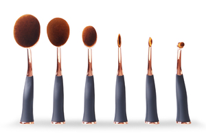 En gros alibaba <span class=keywords><strong>rose</strong></span> or 6 pcs/ensemble nu personnalisé maquillage brosse cosmétique brosse - Product Image 4