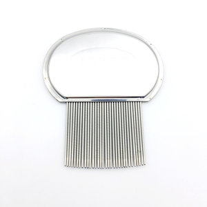 OEM profesional anak besi tahan karat kutu kutu kutu buku sikat penghilang spiral kepala rambut spiral sisir spiral - Product Image 2