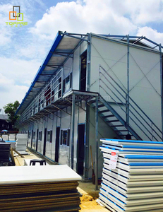 TOPPRE terremoto casa prefabbricata moduli ufficio veloce casa prefabbricata edificio K lavoratori alloggio modulare tipo K casa - Product Image 2