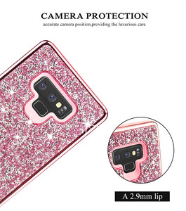 En gros placage pc cadre mince paillettes bling bling étui de téléphone pour samsung galaxy note 9 <span class=keywords><strong>s9</strong></span> s9plus J3 j7 2018 - Product Image 5