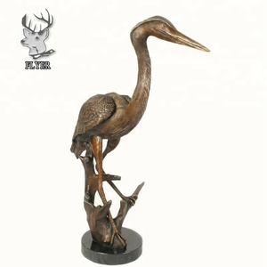 Escultura <span class=keywords><strong>de</strong></span> Aves Grandes <span class=keywords><strong>para</strong></span> Decoración <span class=keywords><strong>de</strong></span> Exteriores, Estatua <span class=keywords><strong>de</strong></span> Garza <span class=keywords><strong>de</strong></span> Bronce en Venta - Product Image 2