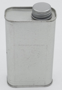 4oz 8oz F estilo metal estaño pintura puede atornillar latas rectangulares al por mayor para productos químicos - Product Image 2