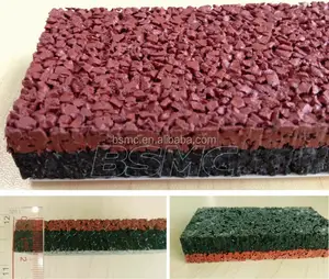 Full pour EPDM granule athletic track surfacing synthetic tartan track rubber running track