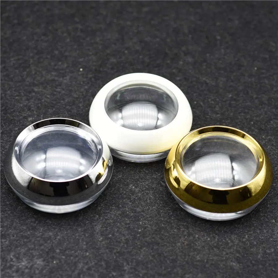 HeLun en Stock 10g 20g 30g 50g de plata de oro de plástico blanco joyería Oval cápsula píldora frasco