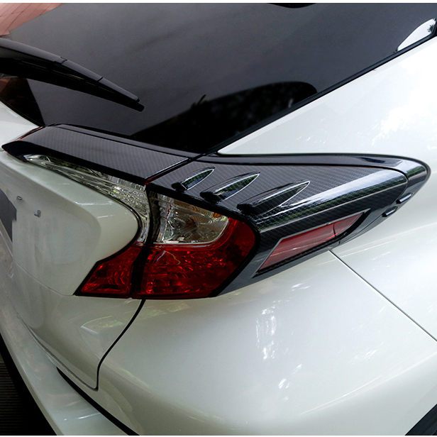 Углеродное волокно/Хромированный задний фонарь чехол для Toyota C-hr Chr 2017 2018 аксессуары