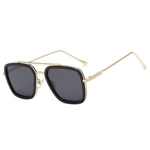 2019 Thời Trang Tony Stark Phong Cách Bay Người Đàn Ông Kính Râm Thiết Kế Vuông Kính Râm Oculos De Sol <span class=keywords><strong>Retro</strong></span> - Product Image 5
