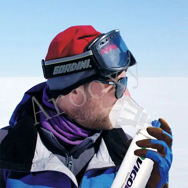 O2life O2VIGOR portable oxygen bottle to remedy altitude sickness