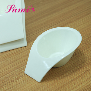 OEM produk baru desain modis mangkuk Dip keramik daging 8 "9" 10 "12", mangkuk kari keramik dengan pegangan - Product Image 4