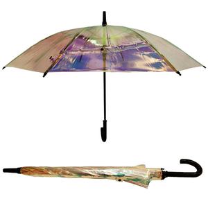 <span class=keywords><strong>Parapluie</strong></span> transparent laser, pare-soleil, parapluies holographiques en plastique PVC à dégradé de couleurs - Product Image 1