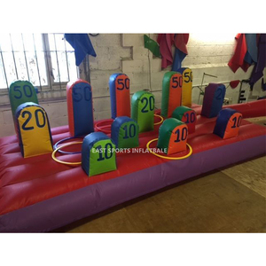 Jeu de lancer d'anneaux amusant en plein air, jeu de lancer d'anneaux géant gonflable <span class=keywords><strong>pour</strong></span> enfants et adultes - Product Image 3