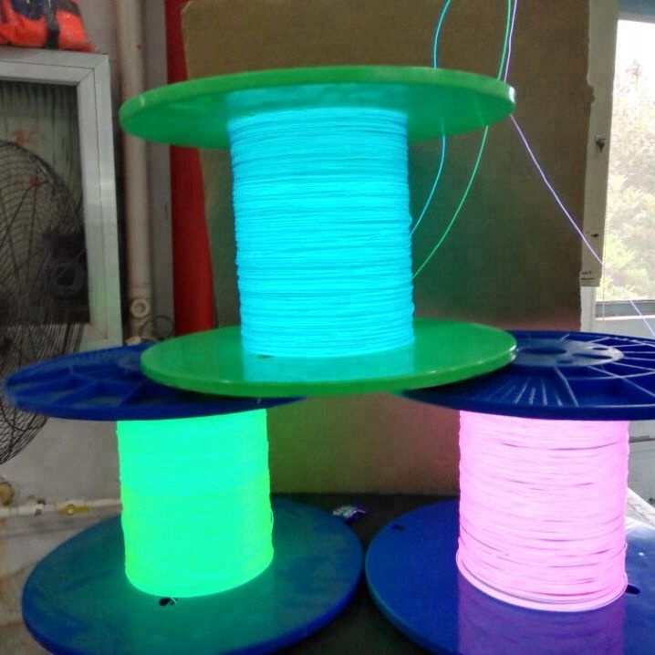 Диаметр 0,8 мм/0,9 мм тонкая Электролюминесцентная проволока для вязания плетения реклама