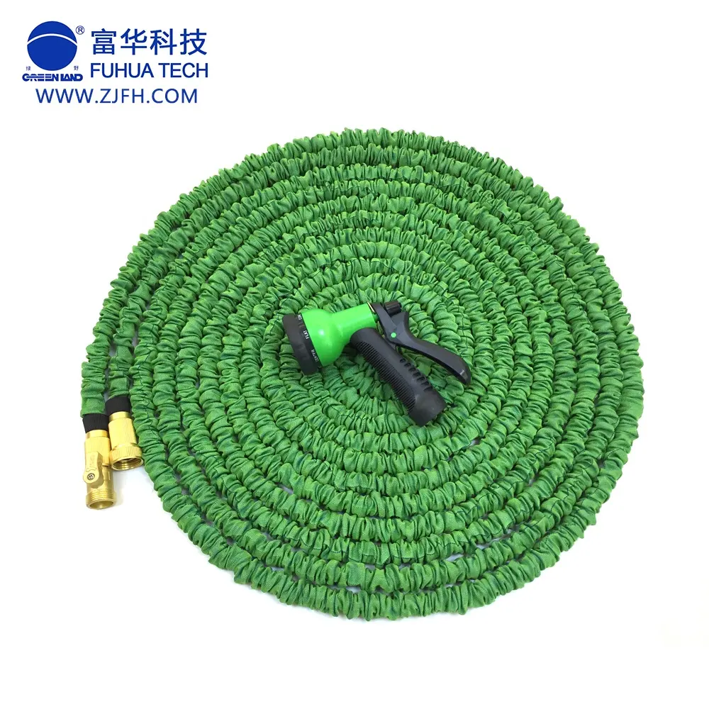 brass fitting expandable flexible garden water hose/ magic snake garden hose