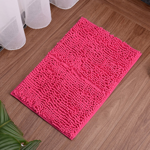 Alfombrillas de baño de chenilla grandes, peluda alfombrilla para suelo, alfombrilla antideslizante absorbente de agua para puerta - Product Image 4