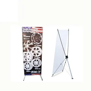 Verstelbare X Banner Stand Past Elke Banner Grootte Breedte 23 "tot 32" en Hoogte 63 "tot 78"