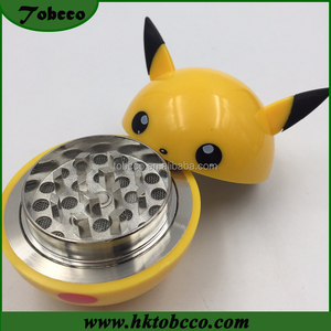 Fábrica Directamente <span class=keywords><strong>3</strong></span> Piezas Cat Juego PikaChu Pokemon Bola de Zinc Grinder Crusher Tobacco Grinder grinder - Product Image 5