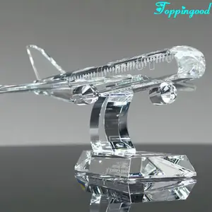 K9 Decorative Crystal Airplane Model For VIP Trophy