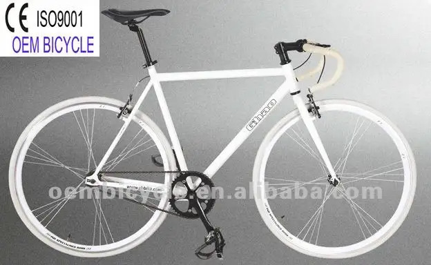 700C Stahl Single Speed Flip-Flop Nabe weiß Fixie Fixed Gear Fahrrad