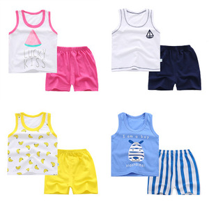 Fresco carino casual senza maniche pantaloncini vestito vendita a buon mercato vestiti coreani per bambini all'ingrosso <span class=keywords><strong>abbigliamento</strong></span> per bambini 2018 - Product Image 6