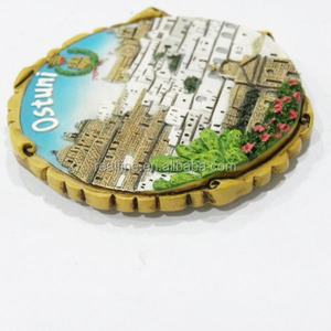 Aimant de réfrigérateur en résine 3D de paysage italien <span class=keywords><strong>Ostuni</strong></span>, fait sur mesure de haute qualité, pour souvenir touristique - Product Image 3