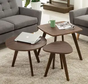 新设计便宜的圆形存储奥斯曼咖啡桌为家庭生活家具