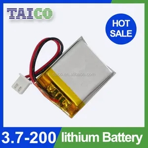 CE/RoHS Qualidade Standard Li-Ion Polímero Bateria Fabricante OEM 3.7 V 200 mAh 451730