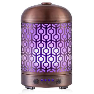 100 ml Metalen Aroma <span class=keywords><strong>Diffuser</strong></span> met Kleurrijke LED spa kamer <span class=keywords><strong>diffuser</strong></span>, luchtverfrisser, luchtbevochtiger tiffany bloei parfum <span class=keywords><strong>Diffuser</strong></span> - Product Image 1