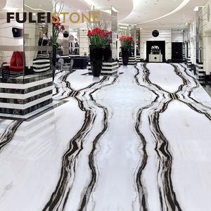 Venta caliente Material de construcción Natural pulido blanco Panda Dalmata losas de mármol - Product Image 2