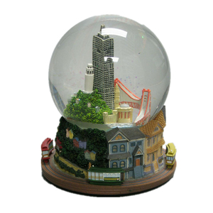 Globo de nieve antiguo de la ciudad antigua de la ciudad - Product Image 2