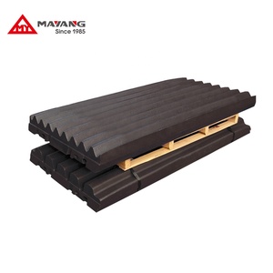 Mâchoire fixe et mobile de plat de mâchoire <span class=keywords><strong>d</strong></span>'<span class=keywords><strong>acier</strong></span> au manganèse élevé durable pour le broyeur de mâchoire - Product Image 1
