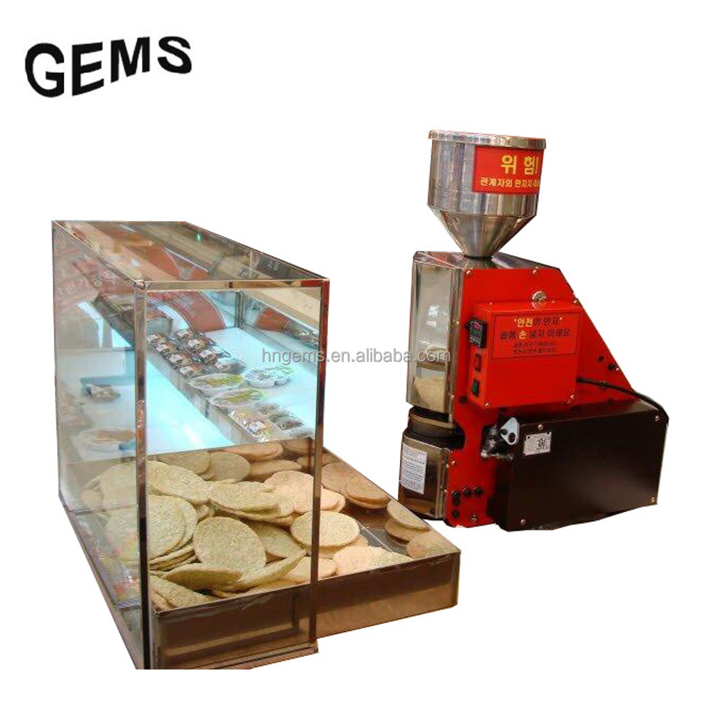 Haute efficacité soufflé riz gâteau machine