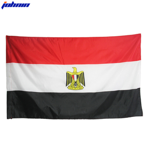 Kustom 100% Poliester 3X5 Bendera Mesir Republik Arab