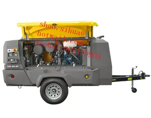 Atlas Copco-compresor de aire diesel portátil XAS88Kd, motor silenciado Kubota, 179CFM 102PSIG