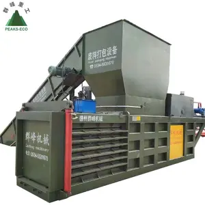 Automatic hydraulic Baler machine and waste carton paper cardboard Occ old clothes pressing baling machine