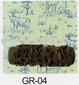 Rodillo de Goma para Pintar Gr-04, Rodillo de Diseño y Brocha con Patrones - Product Image 1