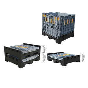 Grand <span class=keywords><strong>euro</strong></span> Empilés et pliable en plastique <span class=keywords><strong>palette</strong></span> bin <span class=keywords><strong>prix</strong></span> - Product Image 5