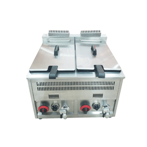 <span class=keywords><strong>Friteuse</strong></span> à <span class=keywords><strong>gaz</strong></span> de comptoir commerciale de 16 <span class=keywords><strong>litres</strong></span> en acier inoxydable, GPL ou <span class=keywords><strong>gaz</strong></span> naturel, avec thermostat - Product Image 1