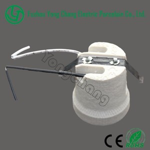 E27 đèn gốm bóng đèn ánh sáng ổ cắm sứ giữ đèn với dây và khung - Product Image 2