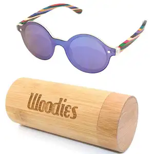 High quality dropshipping new trend product plastic pc wooden sunglasses with case