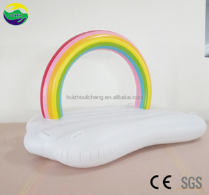 Gold Supplier <span class=keywords><strong>rainbow</strong></span> cloud 6 person giant Inflatable Water floating <span class=keywords><strong>island</strong></span> swimming pool inflatable float - Product Image 4