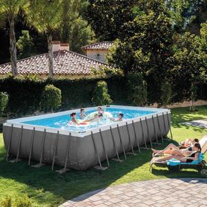 Piscina <span class=keywords><strong>Rectangular</strong></span> Elevada <span class=keywords><strong>Intex</strong></span> 26364 Nueva de Fábrica, Piscina Elevada de PVC con Marco Metálico para Familias - Product Image 2
