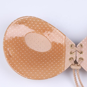 Frauen sexy atmungsaktiv Deep V abnehmbaren Riemen BH selbst klebend Push-up unsichtbare BH & Brief Sets - Product Image 5