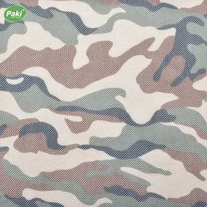 in stock camouflage printing 100 polyester mesh fabric for backpack