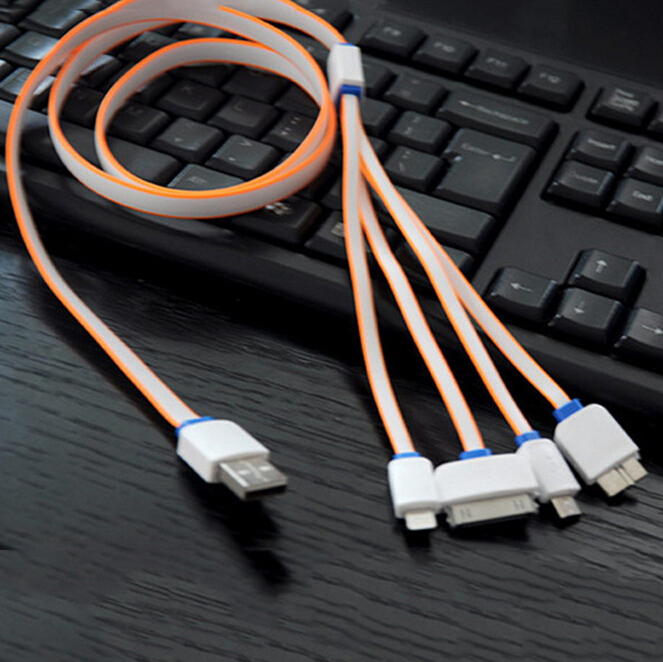Venta caliente 4 en 1 USB cable de usos múltiples cable usb 10 cm cable usb